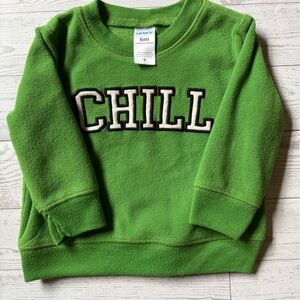 Carter's Vibrant Green 'Chill' Sweatshirt